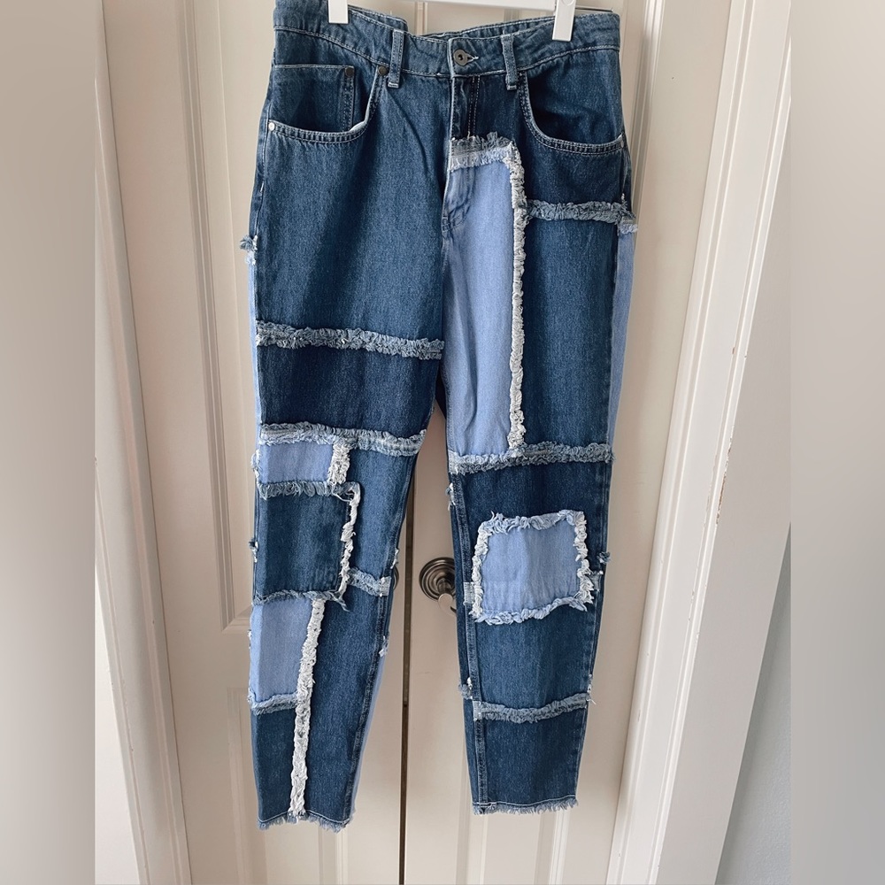 Urban Outfitters Oversized Patchwork Jeans